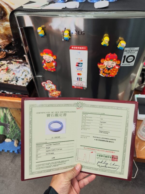 🌸 濃豔粉紫羅蘭滿色正圈手鐲｜天然緬甸玉A貨 🌸