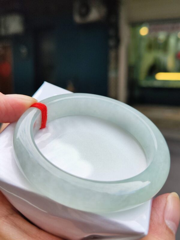 🌸  冰種白月光正圈厚庄手鐲  天然緬甸玉A貨 🌸