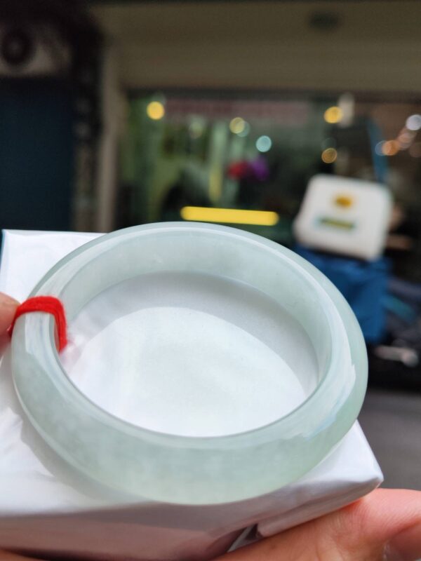 🌸  冰種白月光正圈厚庄手鐲  天然緬甸玉A貨 🌸