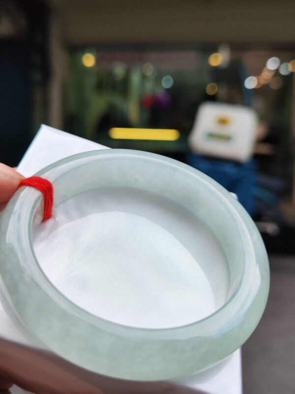 🌸  冰種白月光正圈厚庄手鐲  天然緬甸玉A貨 🌸