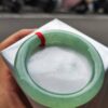 🌸  冰種滿綠正圈圓骨手鐲  天然緬甸玉A貨 🌸