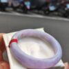 🌸冰透滿色濃紫羅蘭正圈手鐲  天然緬甸玉A貨 🌸