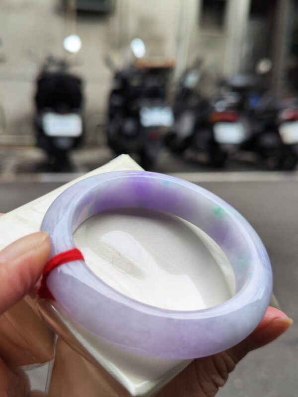 🌸濃紫羅蘭春彩正圈手鐲  天然緬甸玉A貨 🌸