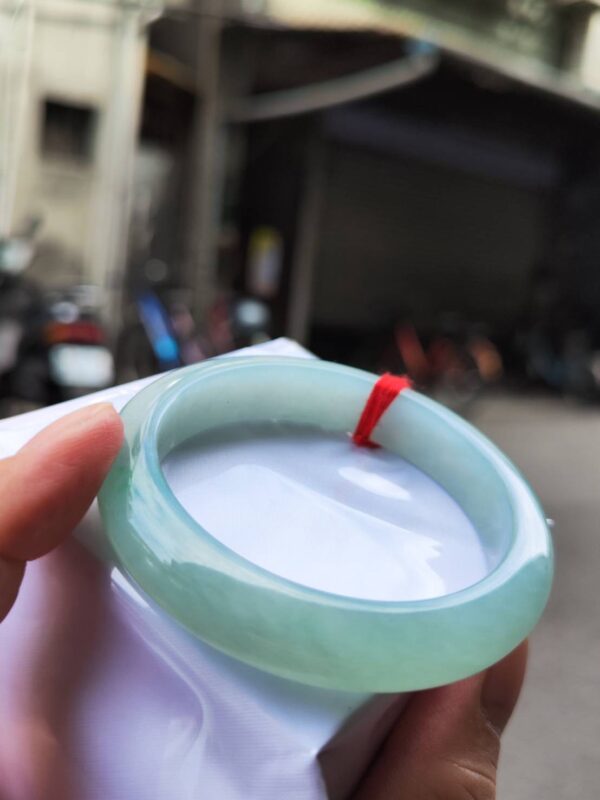 🌸  冰種蘋果綠正圈厚庄手鐲  天然緬甸玉A貨 🌸