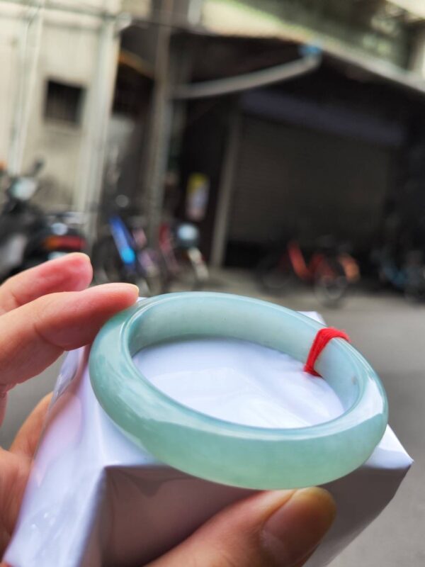 🌸  冰種蘋果綠正圈厚庄手鐲  天然緬甸玉A貨 🌸