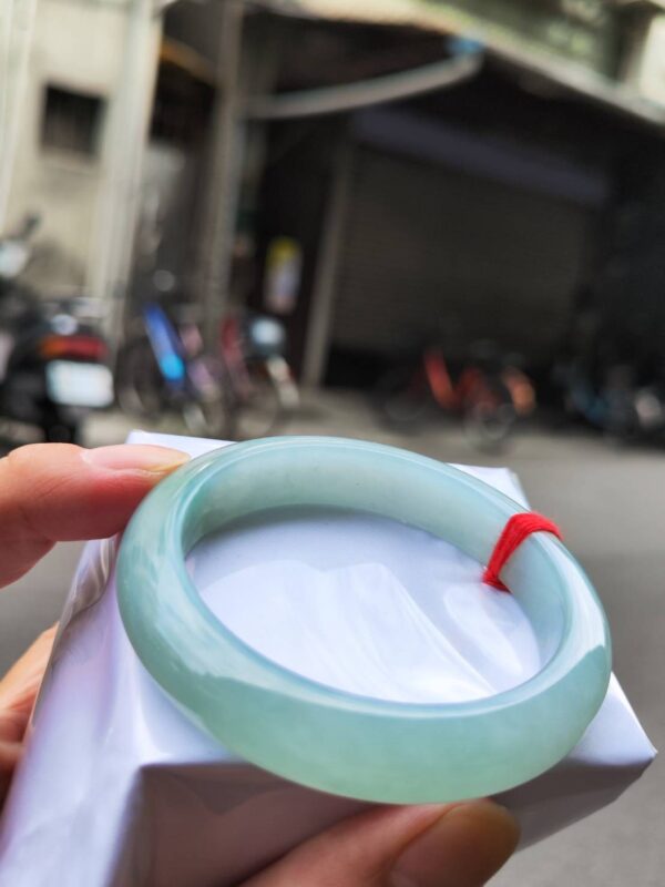 🌸  冰種蘋果綠正圈厚庄手鐲  天然緬甸玉A貨 🌸
