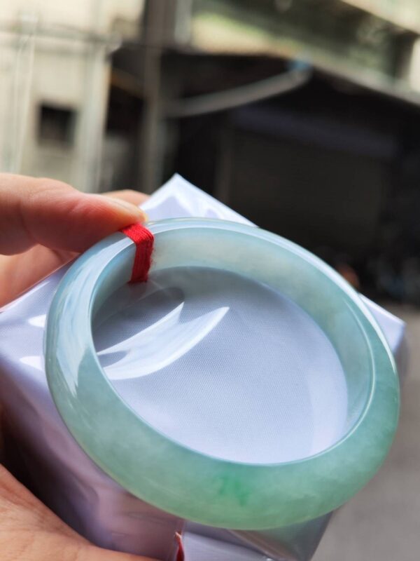 🌸  冰種蘋果綠正圈厚庄手鐲  天然緬甸玉A貨 🌸