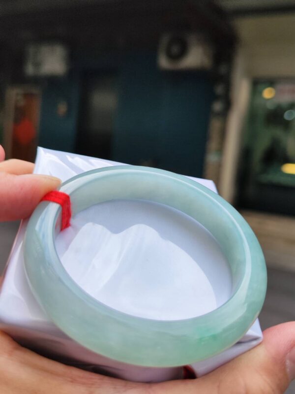🌸  冰種蘋果綠正圈厚庄手鐲  天然緬甸玉A貨 🌸