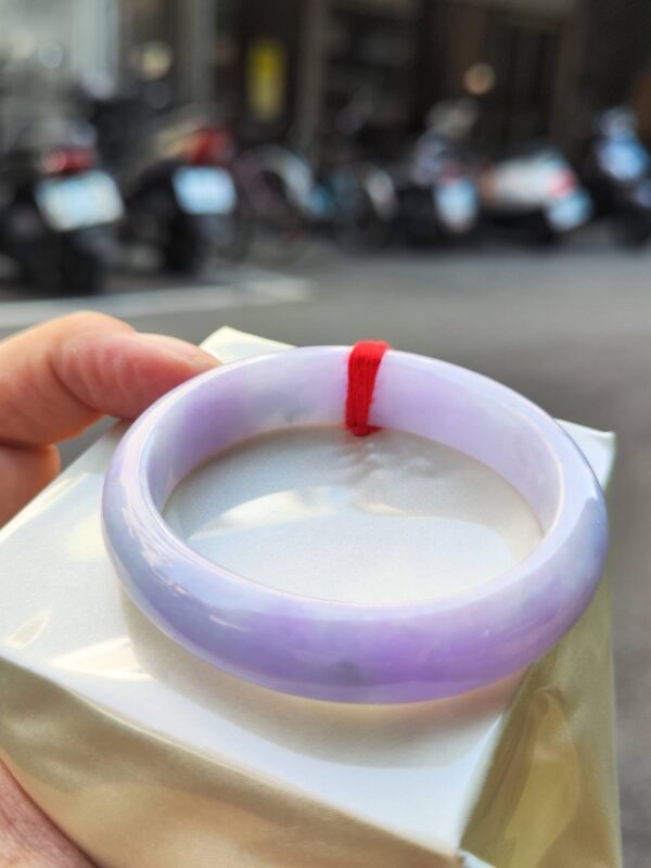🌸濃豔紫羅蘭貴妃鐲 天然緬甸玉A貨 🌸