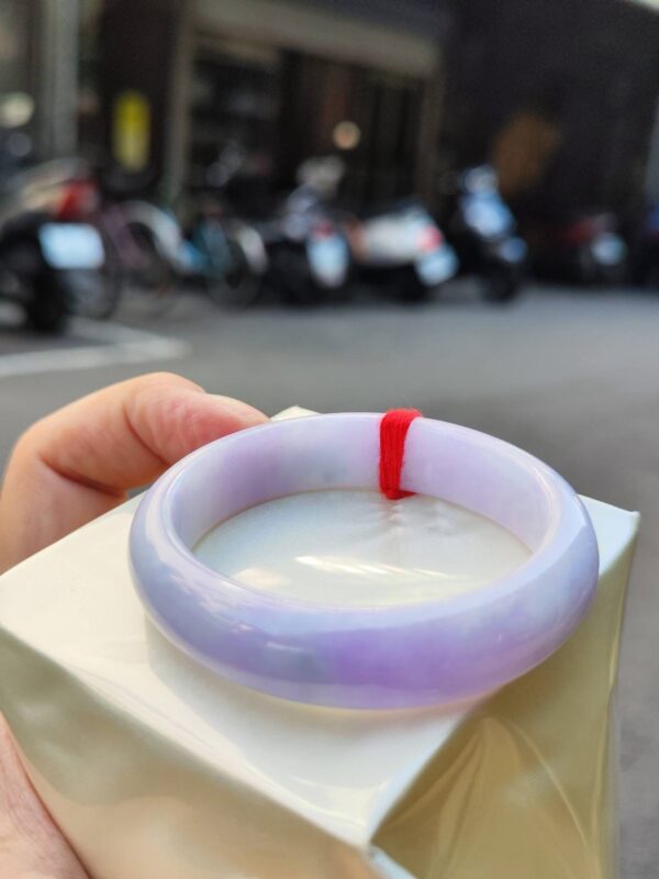 🌸濃豔紫羅蘭貴妃鐲 天然緬甸玉A貨 🌸