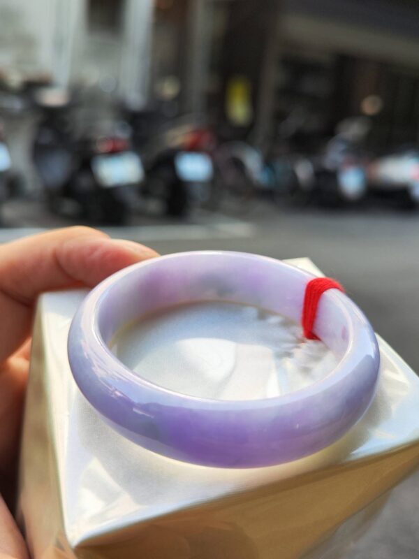 🌸濃豔紫羅蘭貴妃鐲 天然緬甸玉A貨 🌸