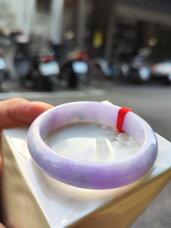 🌸濃豔紫羅蘭貴妃鐲 天然緬甸玉A貨 🌸