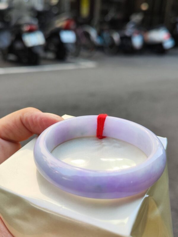 🌸濃豔紫羅蘭貴妃鐲 天然緬甸玉A貨 🌸