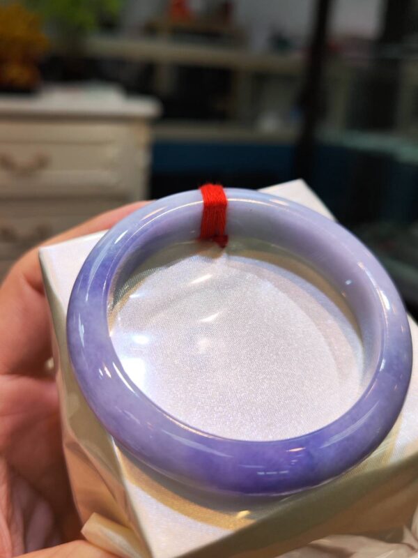 🌸濃紫羅蘭正圈手鐲  天然緬甸玉A貨 🌸