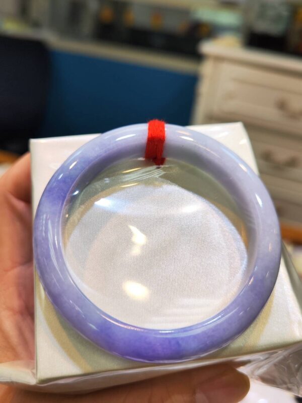 🌸濃紫羅蘭正圈手鐲  天然緬甸玉A貨 🌸