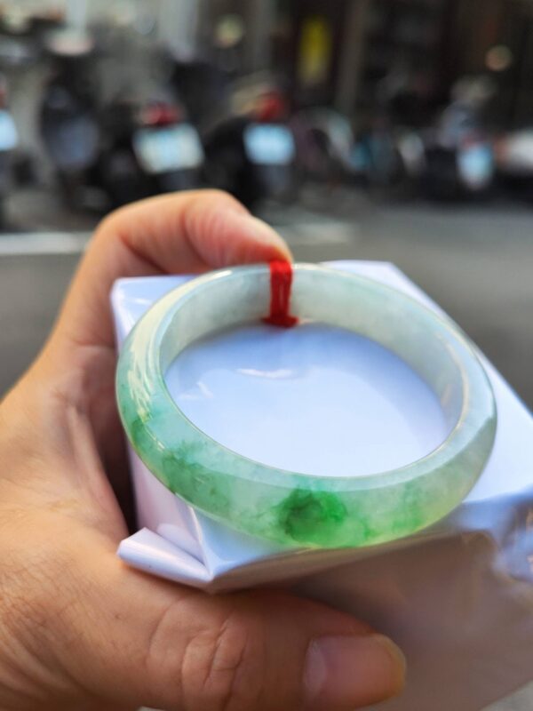 🌸 飄陽綠正圈手鐲 天然緬甸玉A貨 🌸