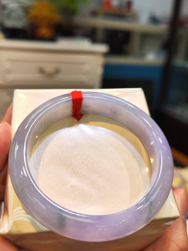🌸  冰種紫羅蘭正圈手鐲  天然緬甸玉A貨 🌸
