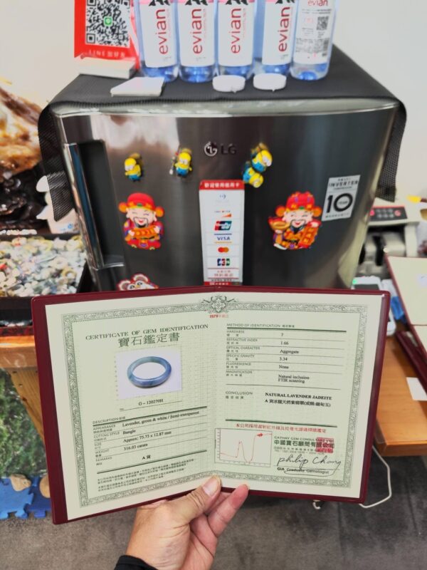 🌸  冰種紫羅蘭正圈手鐲  天然緬甸玉A貨 🌸