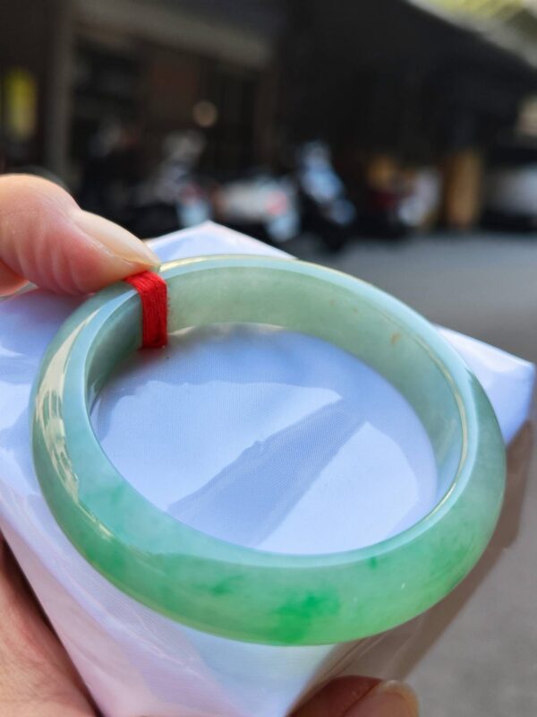 img_9319-2 🌸 飄陽綠正圈手鐲 天然緬甸玉A貨 🌸