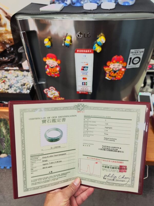 img_9326-2 🌸 冰種飄綠正圈手鐲 天然緬花甸玉A貨 🌸