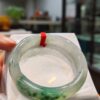 img_9327-2 🌸 冰種飄綠正圈手鐲 天然緬花甸玉A貨 🌸