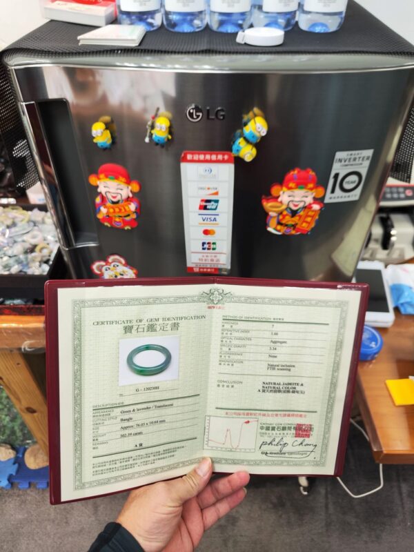 🌸  淡紫羅蘭春彩正圈圓骨手鐲  天然緬甸玉A貨 🌸