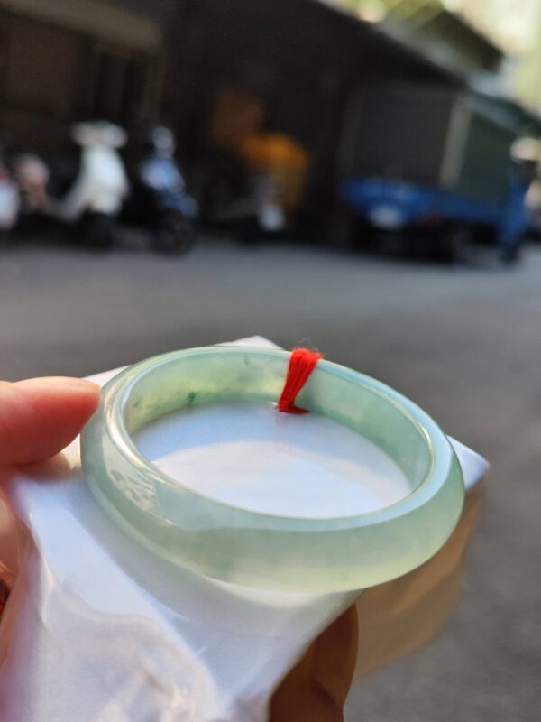 img_9375 🌸 冰玻微起光正圈手鐲 天然緬甸玉A貨 🌸