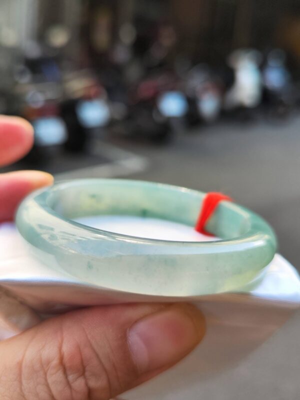 img_9377 🌸 冰玻微起光正圈手鐲 天然緬甸玉A貨 🌸