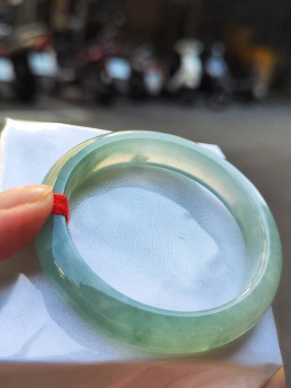 img_9383 🌸 冰玻微起光正圈手鐲 天然緬甸玉A貨 🌸