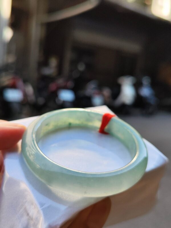 img_9386 🌸 冰玻微起光正圈手鐲 天然緬甸玉A貨 🌸