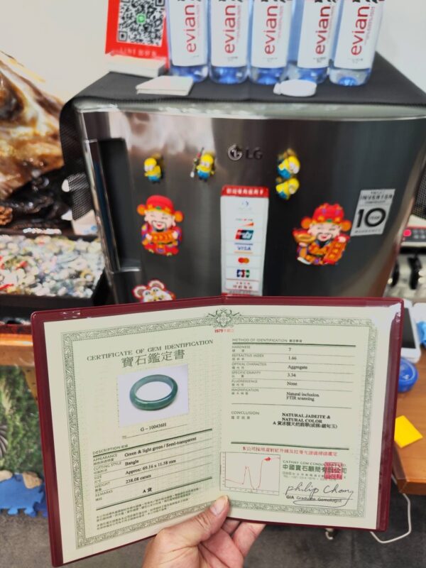 img_9391 🌸 冰玻微起光正圈手鐲 天然緬甸玉A貨 🌸