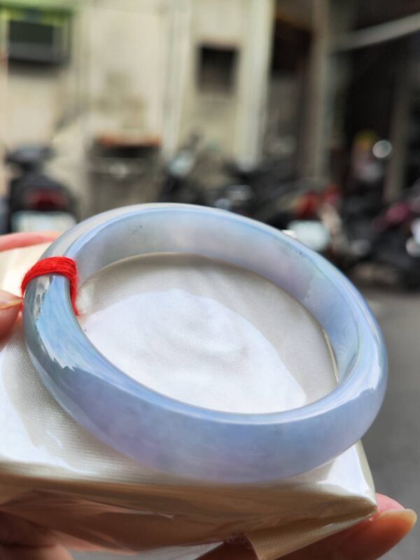 🌸冰種濃紫羅蘭正圈手鐲  天然緬甸玉A貨 🌸