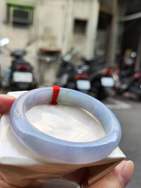 🌸冰種濃紫羅蘭正圈手鐲  天然緬甸玉A貨 🌸