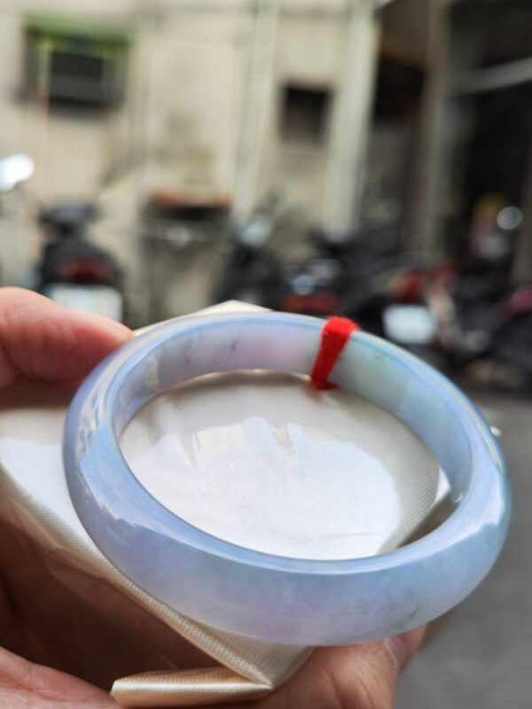 🌸冰種濃紫羅蘭正圈手鐲  天然緬甸玉A貨 🌸