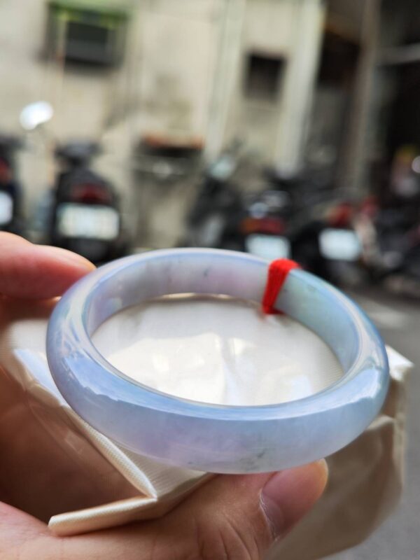 🌸冰種濃紫羅蘭正圈手鐲  天然緬甸玉A貨 🌸