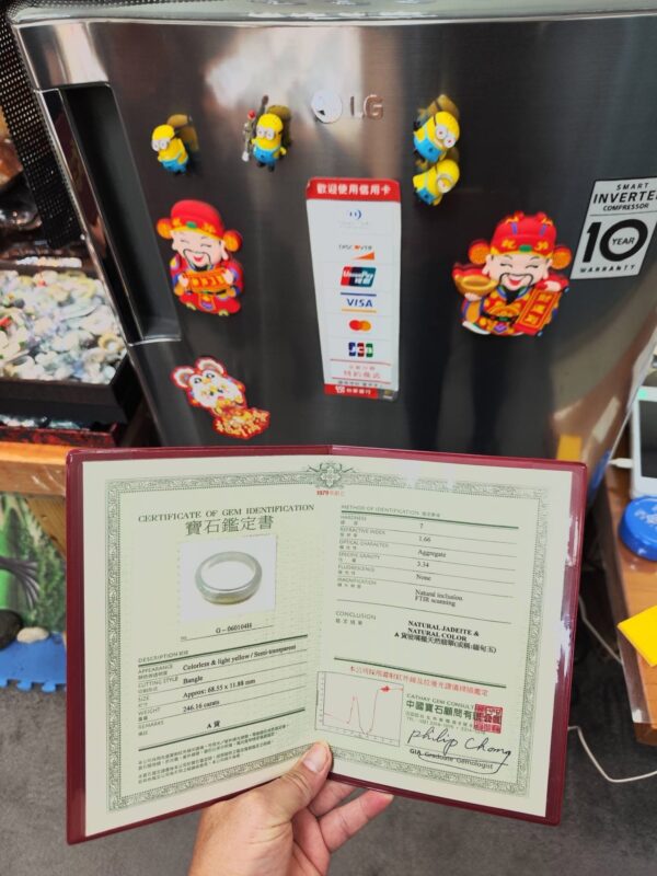 img_9414 🌸 放光玻璃種飄蜜黃正圈手鐲 天然緬甸玉A貨 🌸
