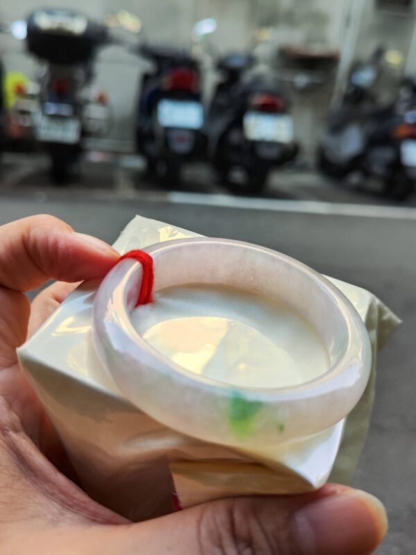 🌸冰種濃紫羅蘭春彩正圈手鐲  天然緬甸玉A貨 🌸