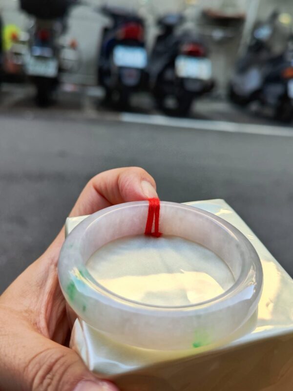 🌸冰種濃紫羅蘭春彩正圈手鐲  天然緬甸玉A貨 🌸