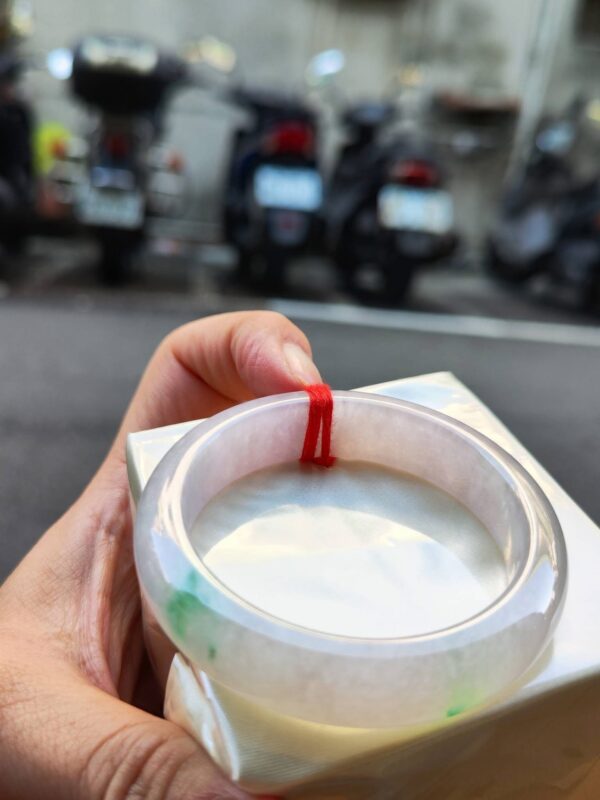 🌸冰種濃紫羅蘭春彩正圈手鐲  天然緬甸玉A貨 🌸