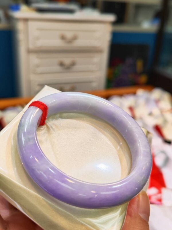 🌸濃紫羅蘭正圈手鐲  天然緬甸玉A貨 🌸