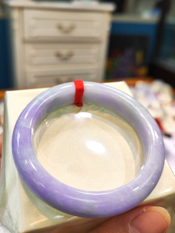 🌸濃紫羅蘭正圈手鐲  天然緬甸玉A貨 🌸