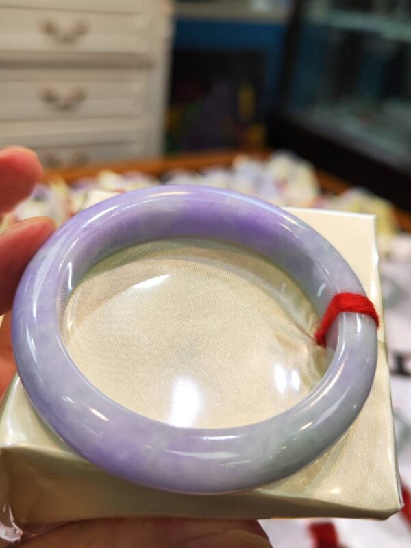 🌸濃紫羅蘭正圈手鐲  天然緬甸玉A貨 🌸