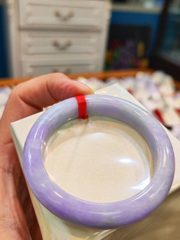 🌸濃紫羅蘭正圈手鐲  天然緬甸玉A貨 🌸