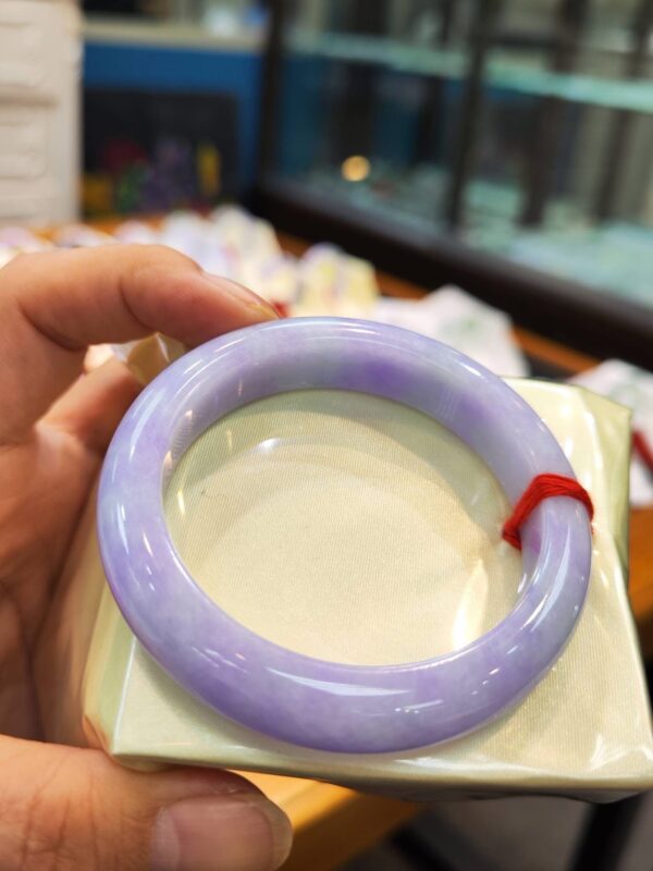 🌸濃紫羅蘭正圈手鐲  天然緬甸玉A貨 🌸