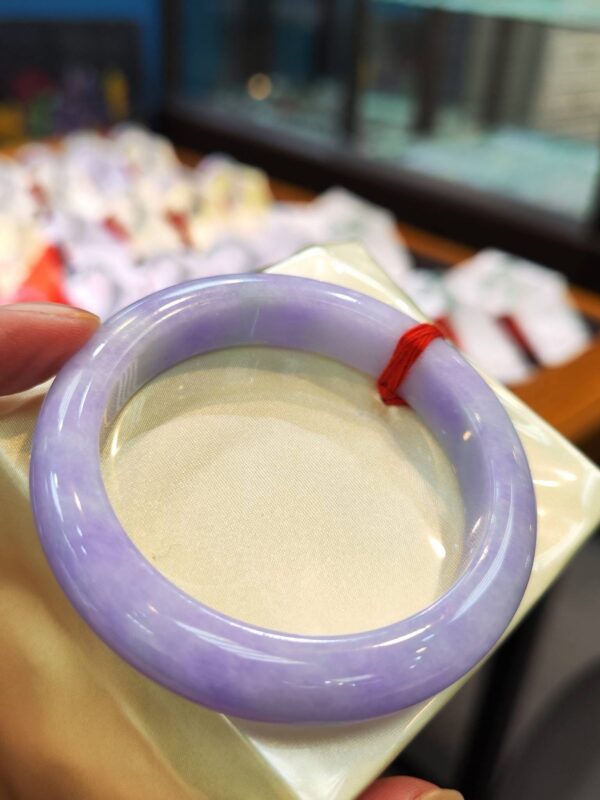 🌸濃紫羅蘭正圈手鐲  天然緬甸玉A貨 🌸