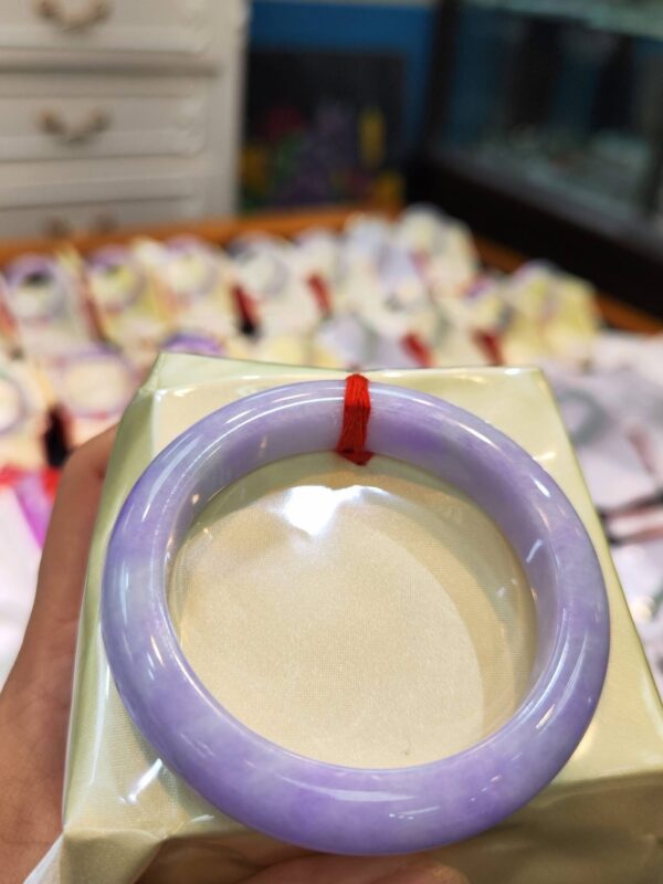 🌸濃紫羅蘭正圈手鐲  天然緬甸玉A貨 🌸