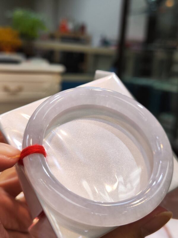 🌸  冰種白月光圓骨正圈手鐲  天然緬甸玉A貨 🌸