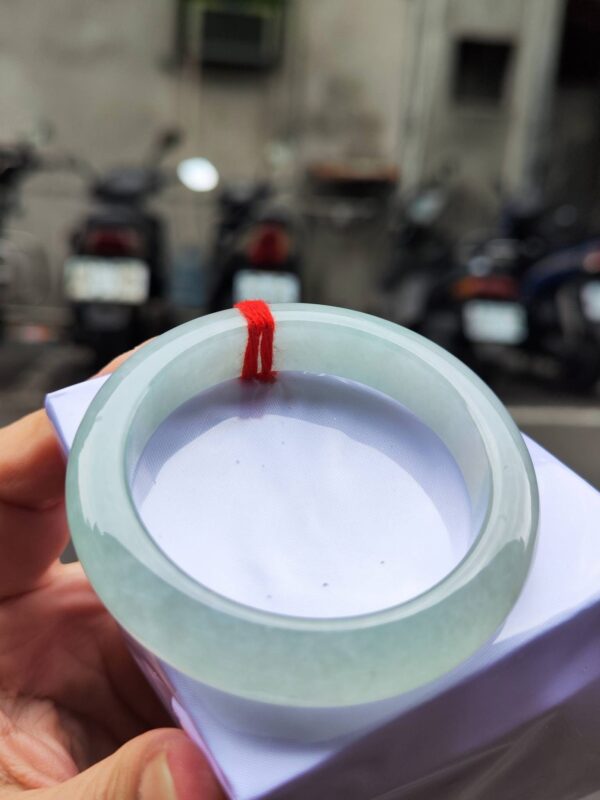 🌸  冰種淡果綠正圈厚庄手鐲  天然緬甸玉A貨 🌸
