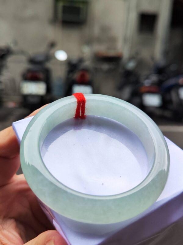 🌸  冰種淡果綠正圈厚庄手鐲  天然緬甸玉A貨 🌸
