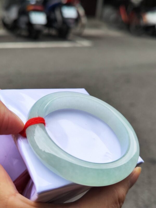 🌸  冰種淡果綠正圈厚庄手鐲  天然緬甸玉A貨 🌸